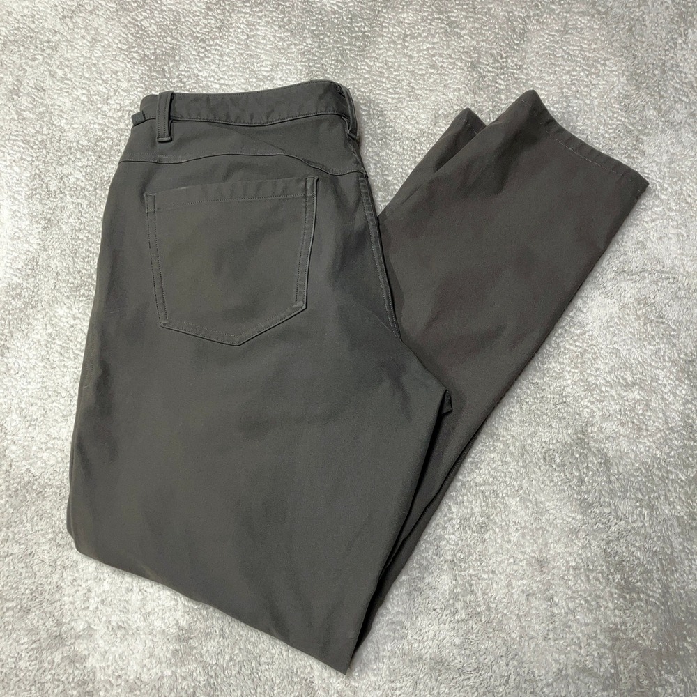 Lululemon ABC Pants Dark Tan / Brown Gray Warpstreme LM5552S Mens 30 (31x29)